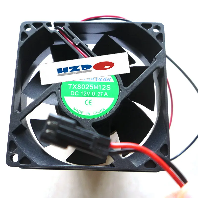 

Бесплатная доставка, новый оригинальный вентилятор охлаждения HZDO TX8025M12S 12 В 0,27a 8 см 80x80x2 5 мм