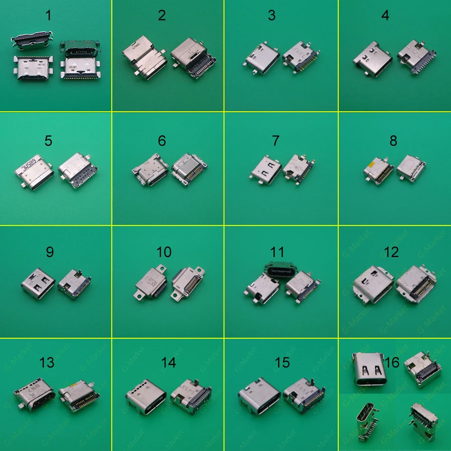 16 моделей 32 шт. высокоскоростной интерфейс передачи данных micro 3 1 usb DIY Type C USB Тип