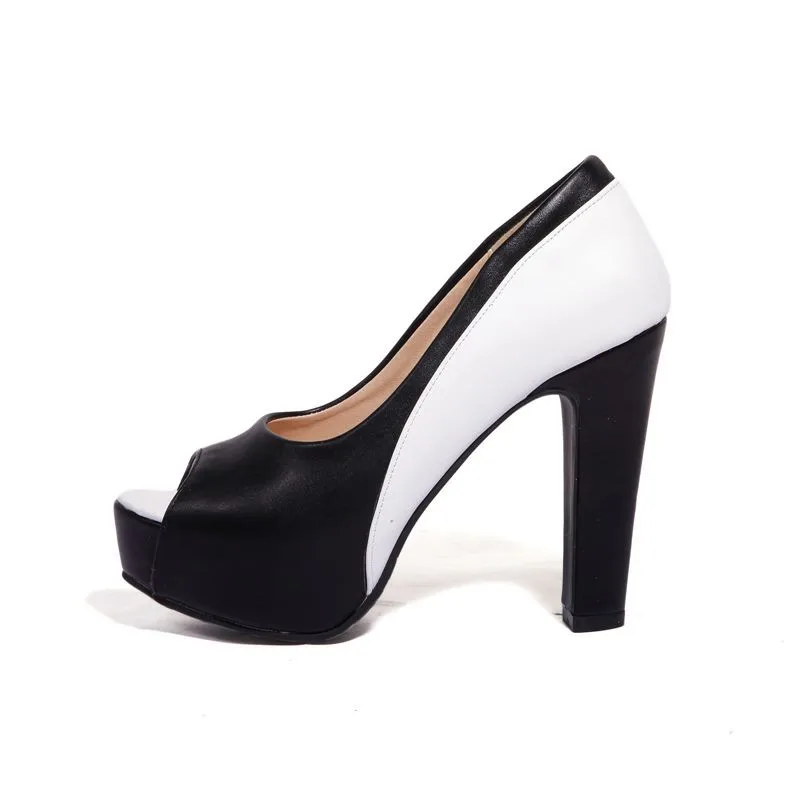 Женские туфли лодочки с открытым носком на платформе 10 см|brand wedding shoes|wedding shoeswedding