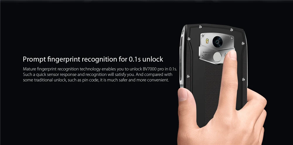 Blackview BV7000 Pro IP68 Водонепроницаемый 4G ram 64G rom MT6750T Восьмиядерный Android 6,0 1920*1080 5,0 дюймов 13.0MP 4G LTE смартфон