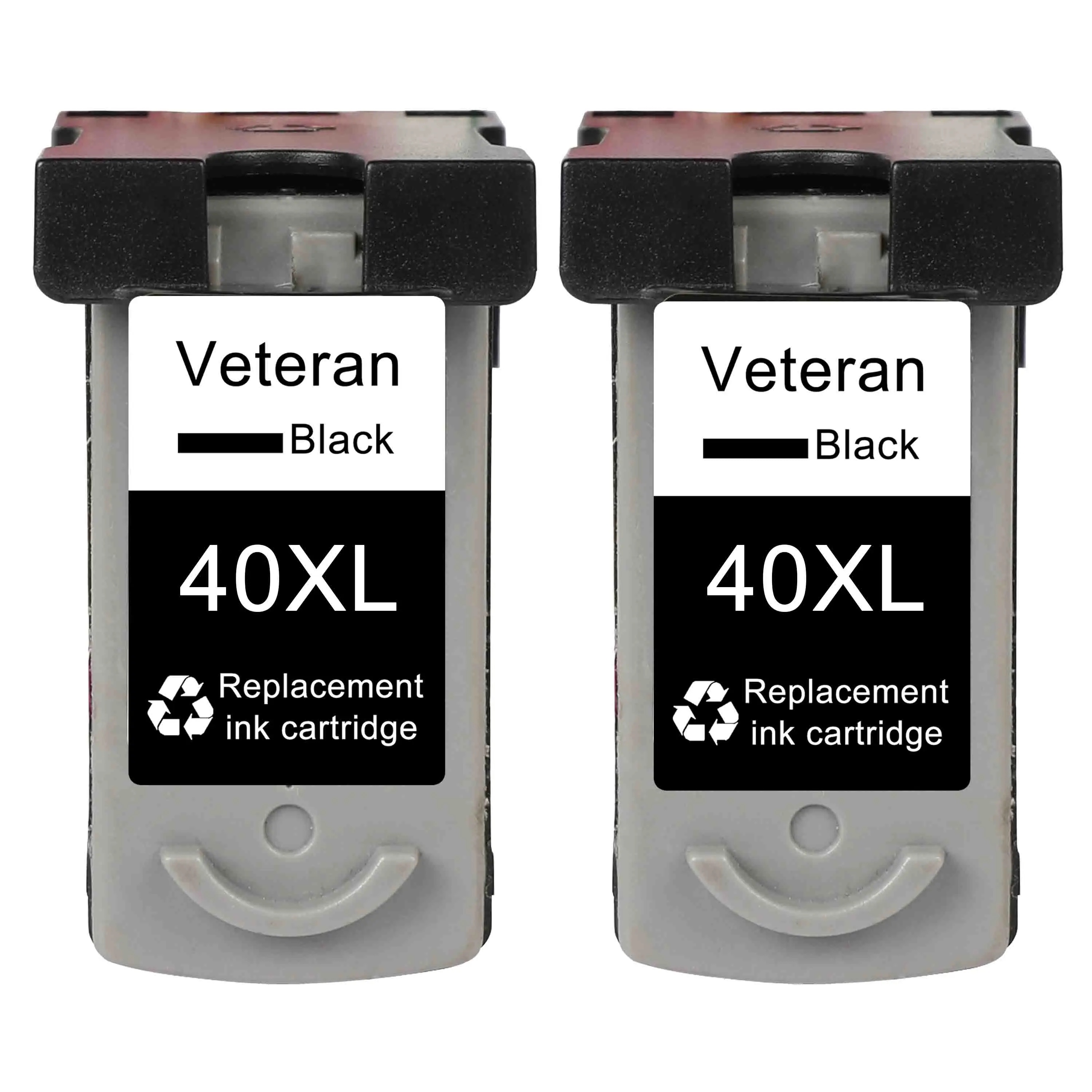 2x PG40 Black Ветеран пополнения PG40 Черный чернильный картридж для Canon pg 40 PG-40 Pixma iP1800 iP1200 iP1900 iP1600 MX300 MP160 MP140 MP150 принтер - Цвет: 2x PG40 Black