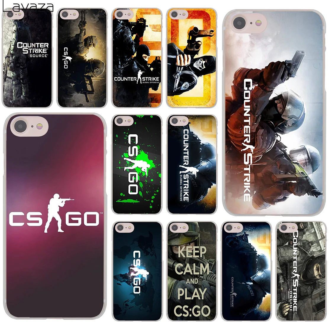 Lavaza CS GO Counter Strike Gun 8Plus жесткий чехол для телефона iPhone XR X 11 Pro XS Max 8 7 6 6S 5 5S SE 4S 4 10|case