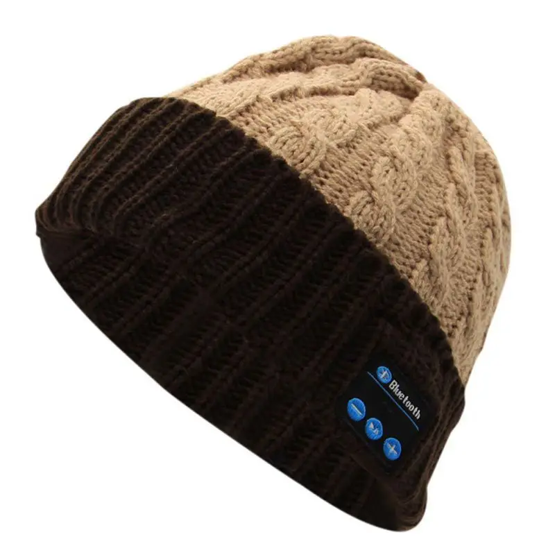 Беспроводной Bluetooth наушники с глубокими басами музыкальные кепки теплые шапочки