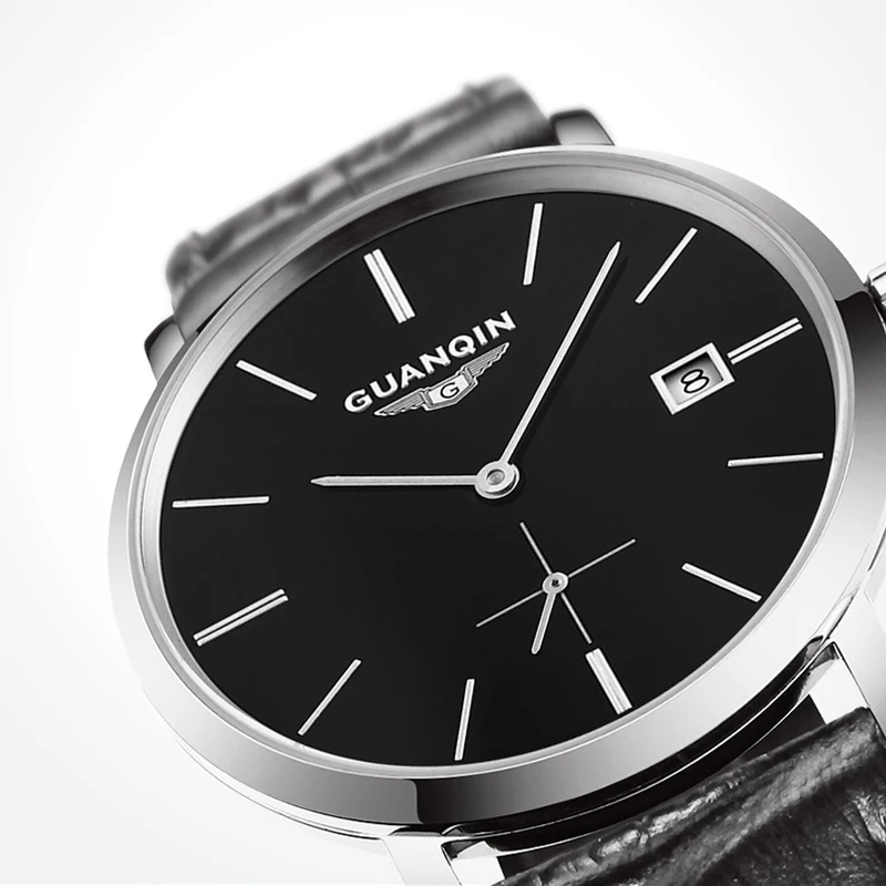 GUANQIN Relogio Masculino Деловые мужские часы автоматические часы с датой мужские часы лучший бренд класса люкс водонепроницаемые часы с датой