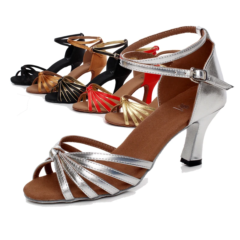 Женская обувь для женщин атлас/кожзаменитель бальные/Танго/Сальса сандалии см 5 4