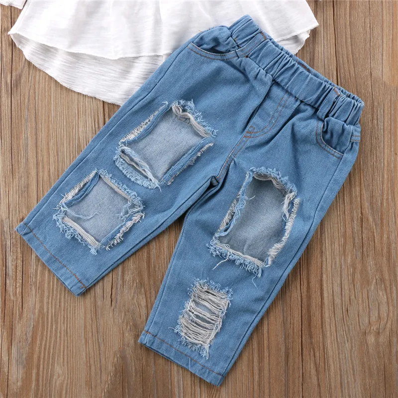 Комплект летней одежды для девочек из 2 предметов детская туника маленьких