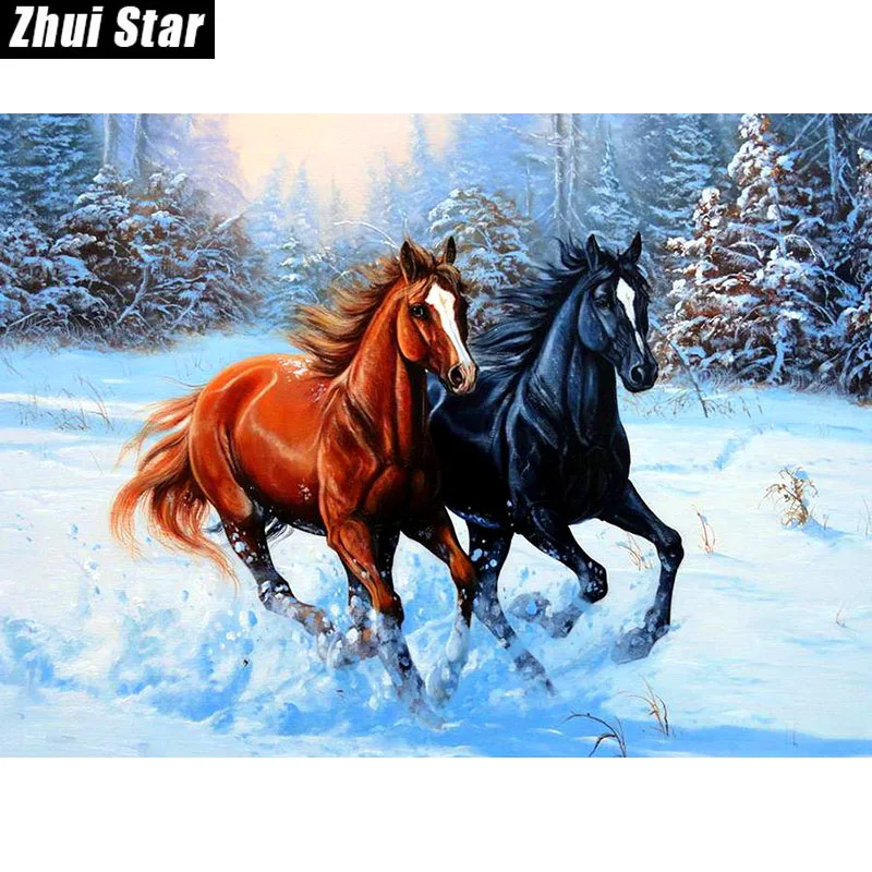 Полноразмерная Алмазная 5D картина сделай сам с квадратными стразами 3D вышивка