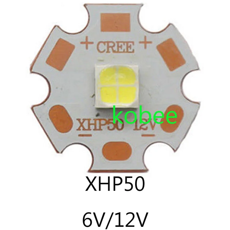 CREE XHP50 XHP70 XHP50.2 XHP70.2 2 поколения холодный белый нейтральный белый теплый белый светодиодный излучатель 6 в 12 В с 16 мм 20 мм медной печатной платой