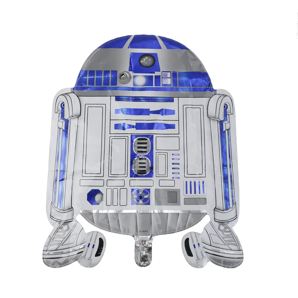 Жизнь Размеры R2D2 Droid Детские вечерние Фольга воздушный шар Airwalker|Воздушные шары и