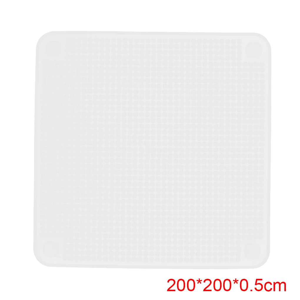 200x200x0.5mm 1 шт/4 шт многоразовая силиконовая чаша для посуды, упаковочная пленка для сохранения свежести пищи, крышка для вакуумной упаковки пищевых продуктов, кухонные инструменты - Цвет: 200x200x0.5mm