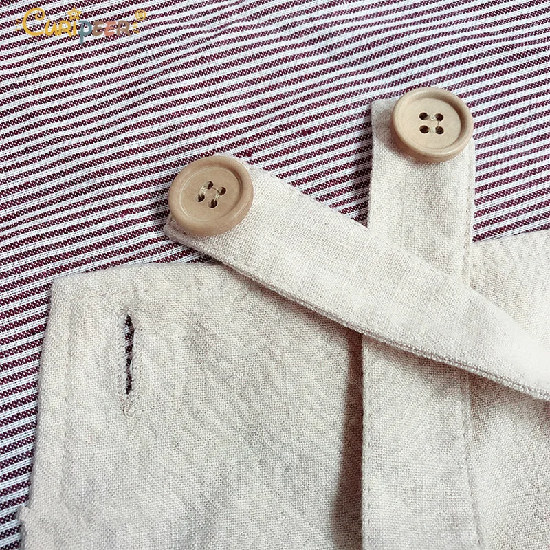 2019 Летний комбинезон для маленьких мальчиков и девочек плотный новый милый