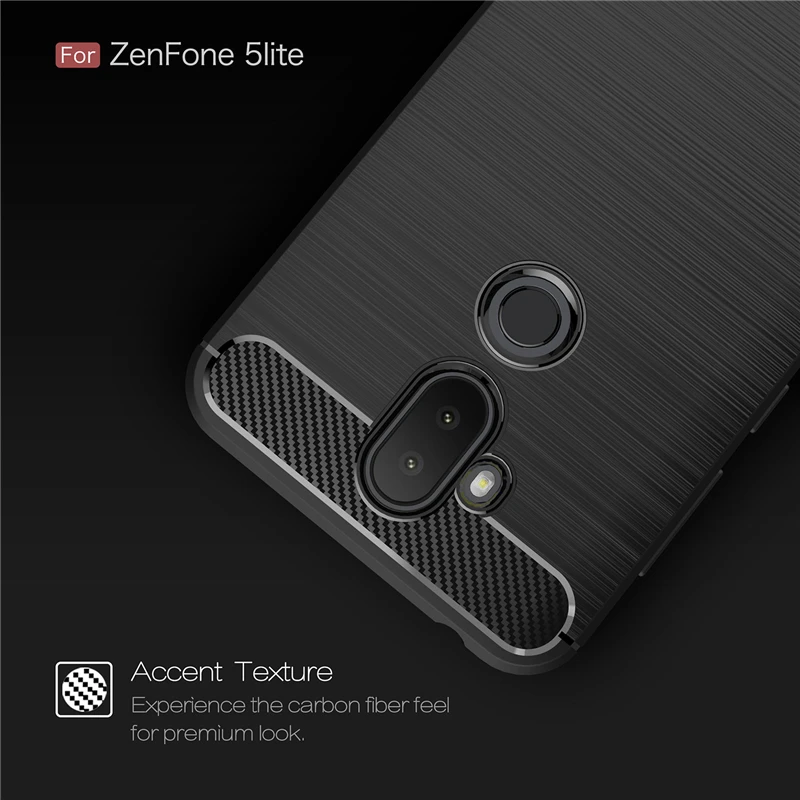 Принципиально для Asus Zenfone 5 Lite ZC600KL случае углеродного волокна ТПУ ZS620KL чехол Max Pro