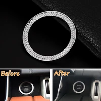 bbqfuka 1pc engine start stop ignition switch cover ring car styling trim sticker fit for range rover sport 2014 2016