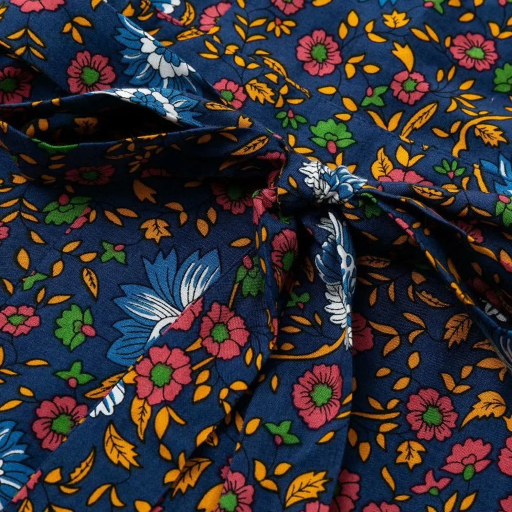 Ретро Хиппи Vestidos бохо платье халат Женское богемное с v-образным вырезом коротким