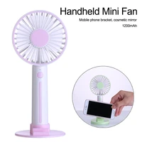 portable fan with phone holder usb rechargeable foldable handheld mini fan cooler cooling fan outdoor travel air cooler