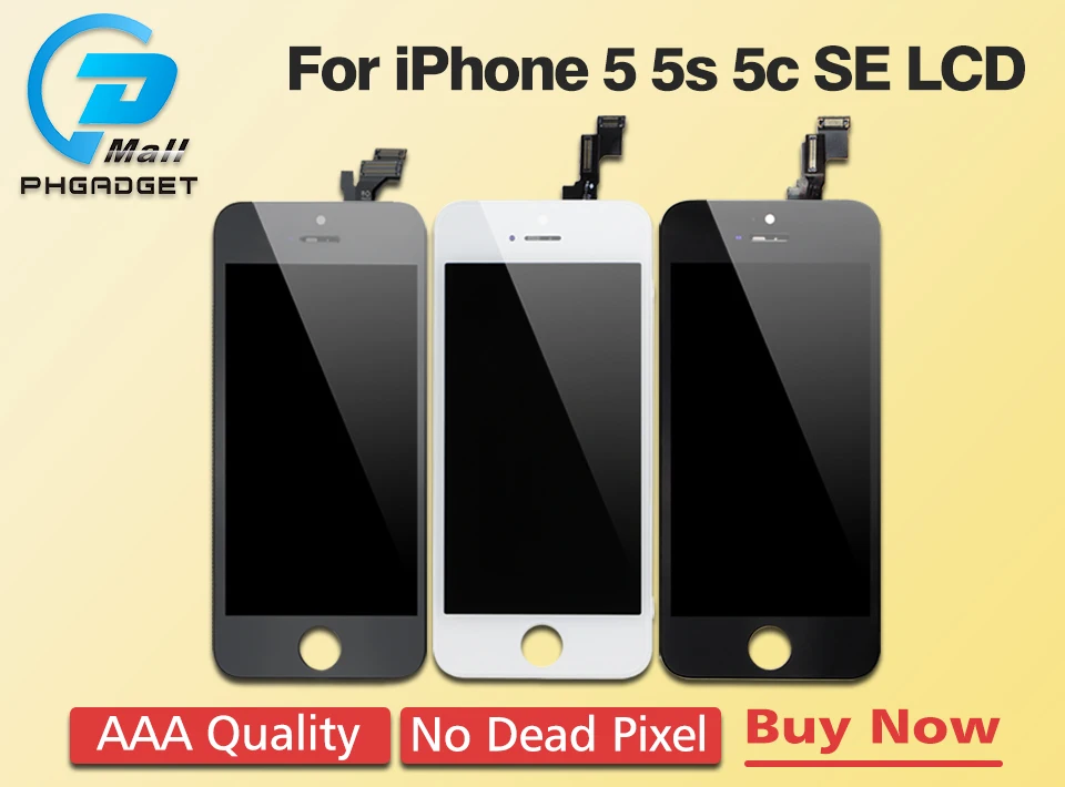 1 шт. AAAA ЖК-экран для iPhone 5S 5 SE 5C ЖК-дисплей дигитайзер сенсорный модуль 5S SE экран s Замена