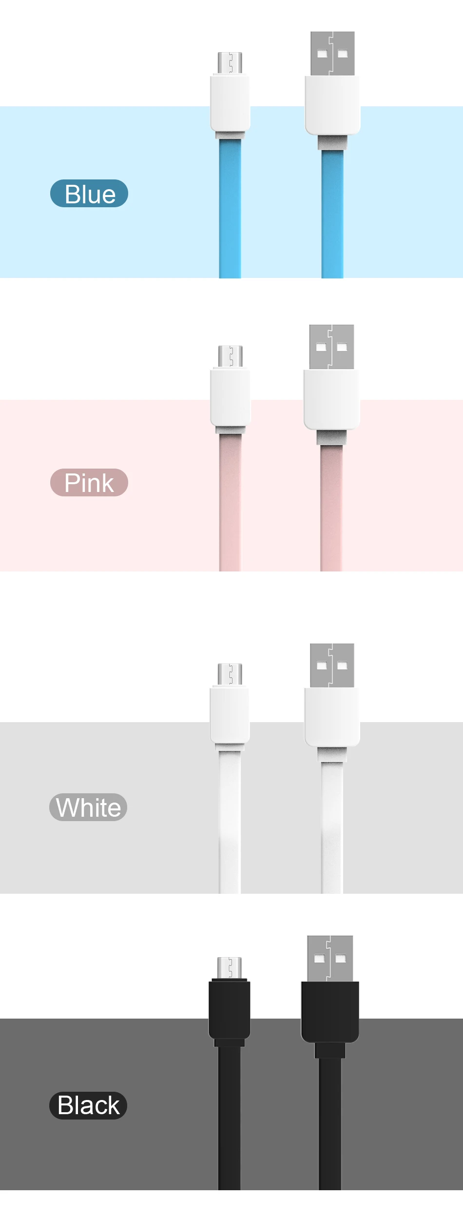 GUSGU 1 м 2 м 0,25 м кабель Micro USB быстрая зарядка Лапша Синхронизация данных шнур Универсальное зарядное устройство адаптер для samsung Xiaomi Huawei Android