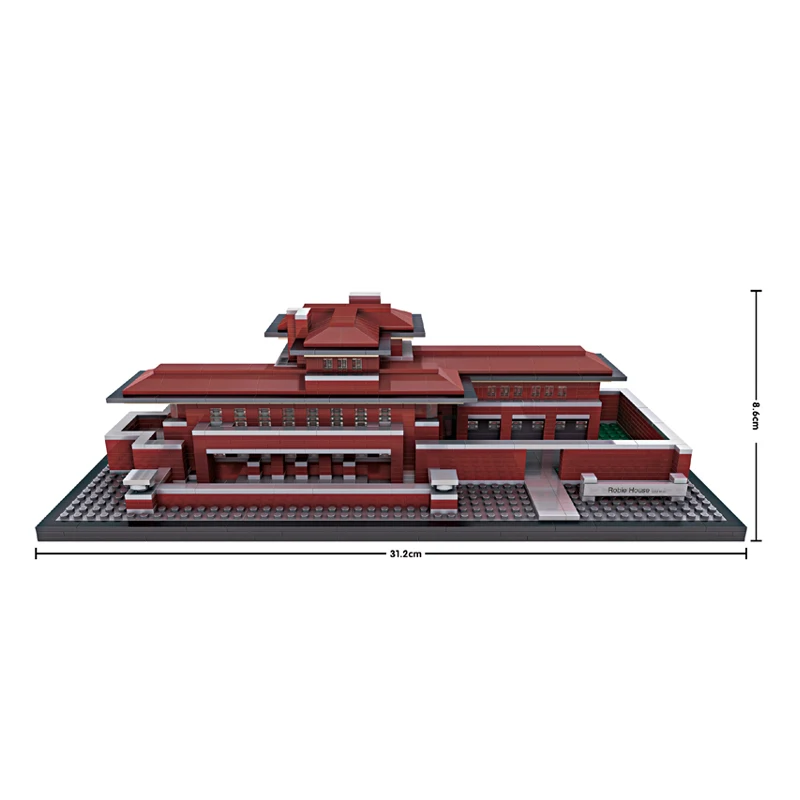 LOZ архитектура Биг Бен Белый дом опера Эйфелева башня Fallingwater мини Конструкторы