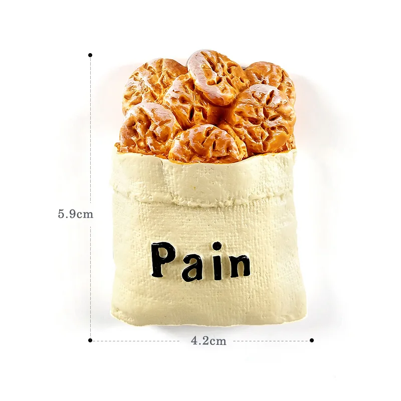 bread bag Искусственный завтрак хлеб яйцо пицца фигурка ролевых игр Еда Кухня игрушка кукольный домик DIY аксессуары подарок для ребенка - Цвет: bread bag