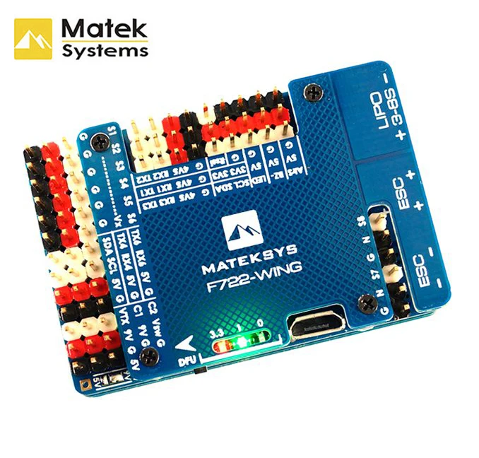 Matek Systems F722-WING Flight Controller STM32F722RET6 Built-in OSD For RC Airplane Fixed Wing Models Accessories | Игрушки и хобби