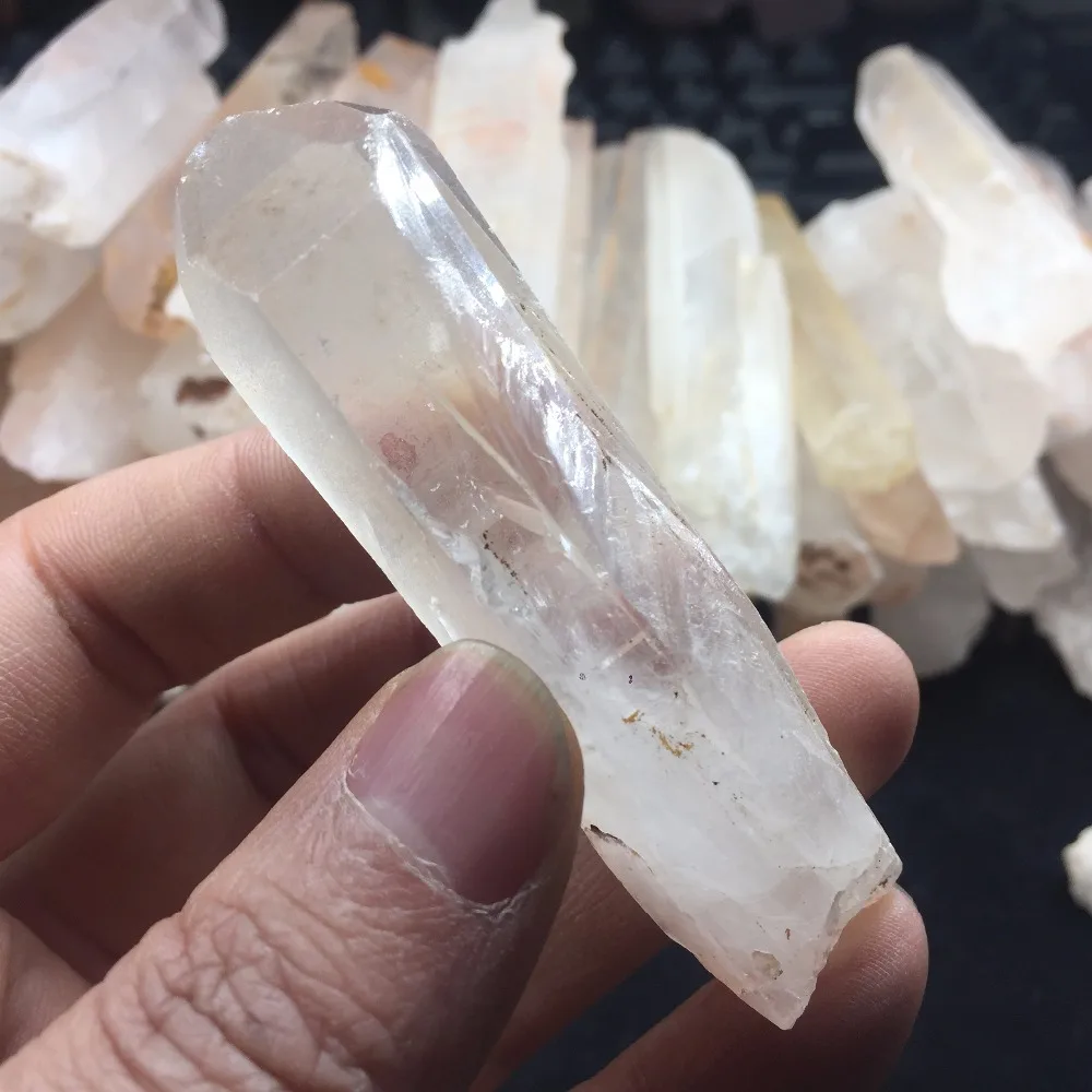 5 Pieces a lots Natural Rough Quartz Crystal Healing Wand High Quality Mineral Stone Collection Decor for Home #CWD75 | Дом и сад