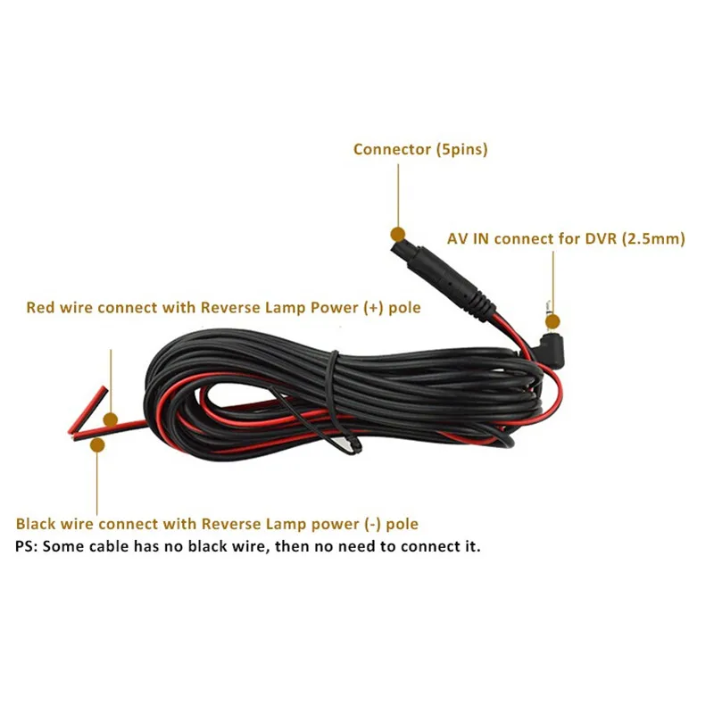 Камера заднего вида с цифровым сигналом и комплектом кабелей 6 метров специально