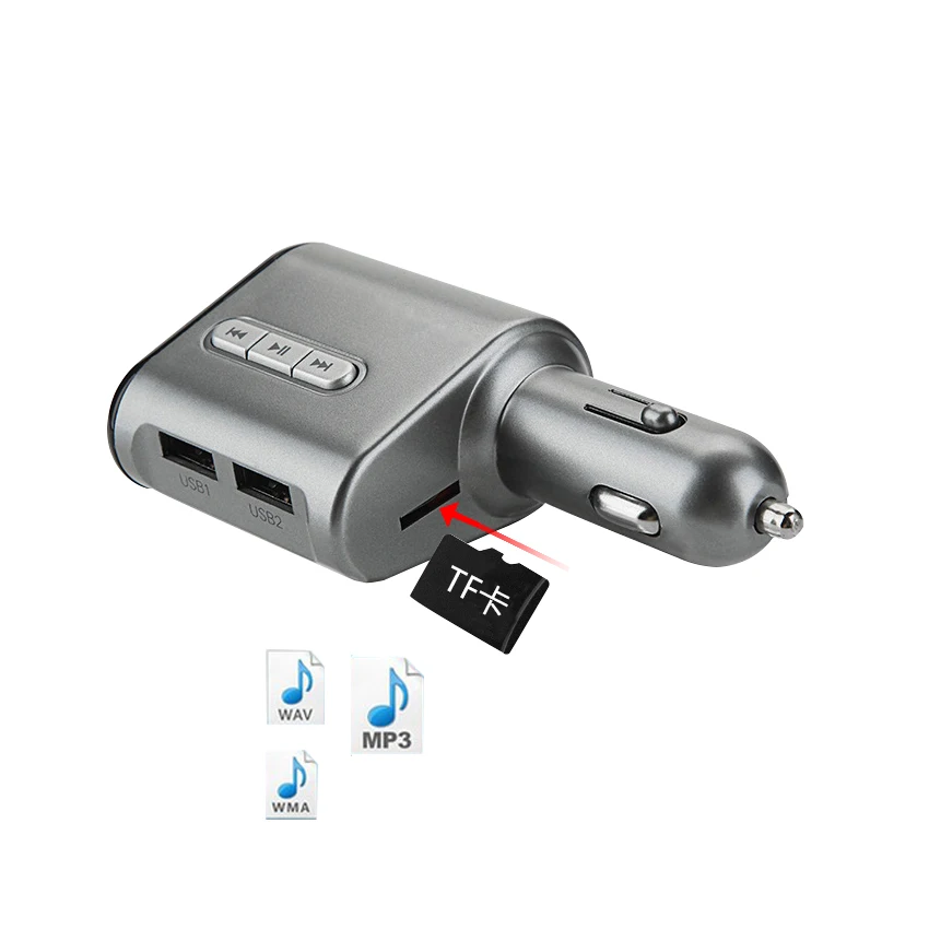 Новинка Многофункциональные FM-передатчики 5 в 120 А выход двойной USB Вт