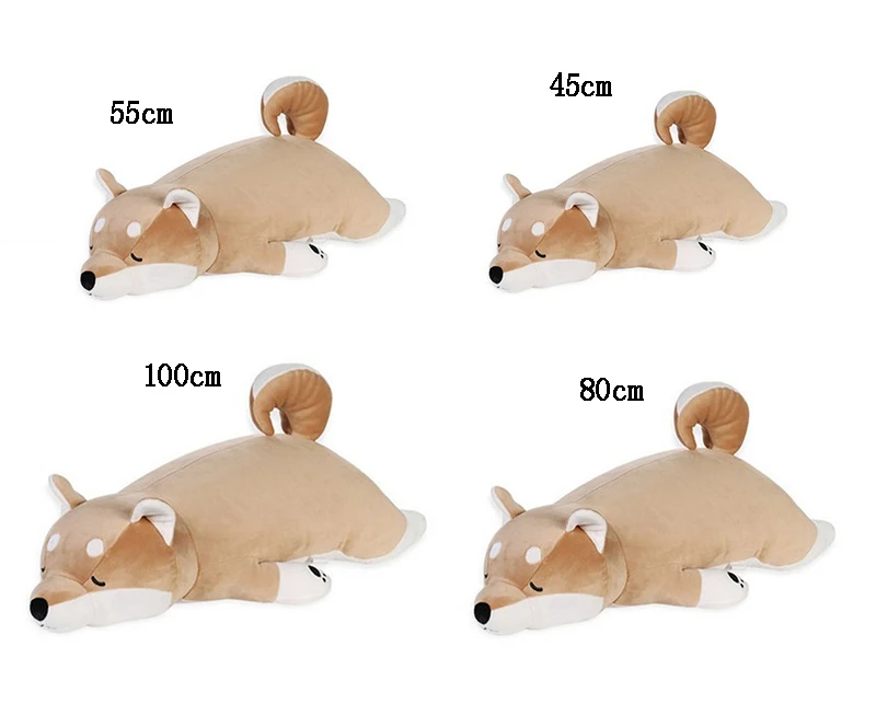 80/100cm Cute Short Legs Shiba Doll Dog Akita Plush Toy Inu Pillow Girl's Gift | Игрушки и хобби