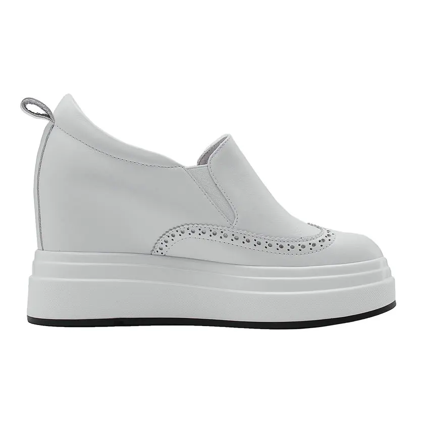 Женская обувь ESVEVA универсальная из коровьей кожи и ПУ на танкетке весну-осень