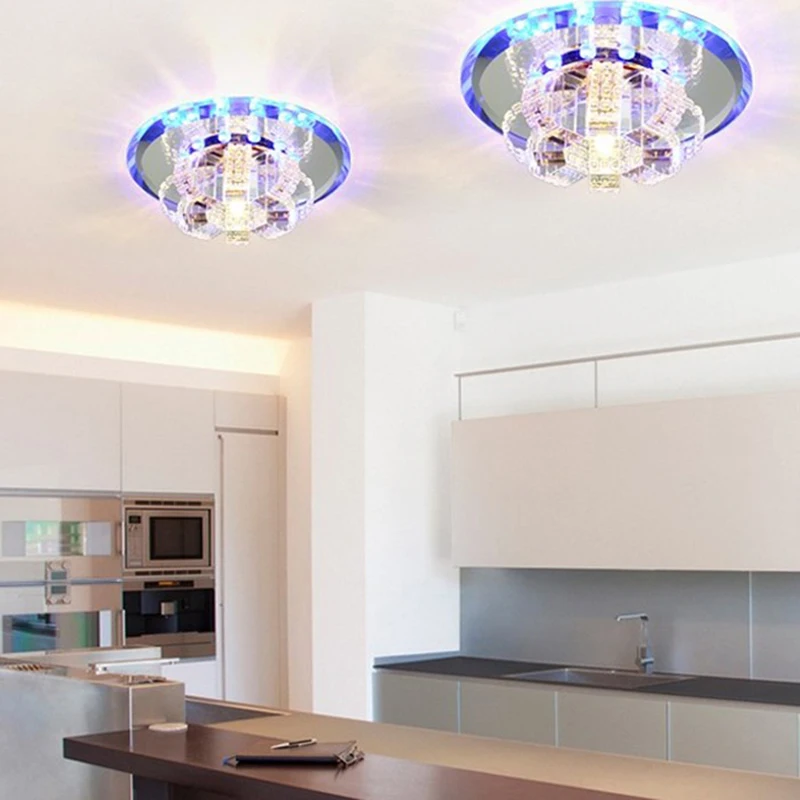 Luces Led высококлассная хрустальная лампа для коридора светодиодная прихожей двери