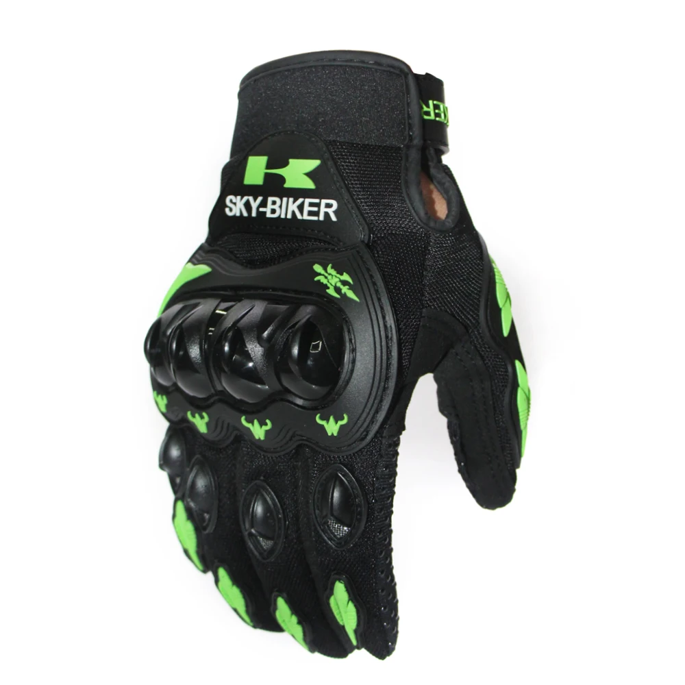 Защитные перчатки для мотокросса красные и оранжевые Размеры M XXL|motorcycle gloves