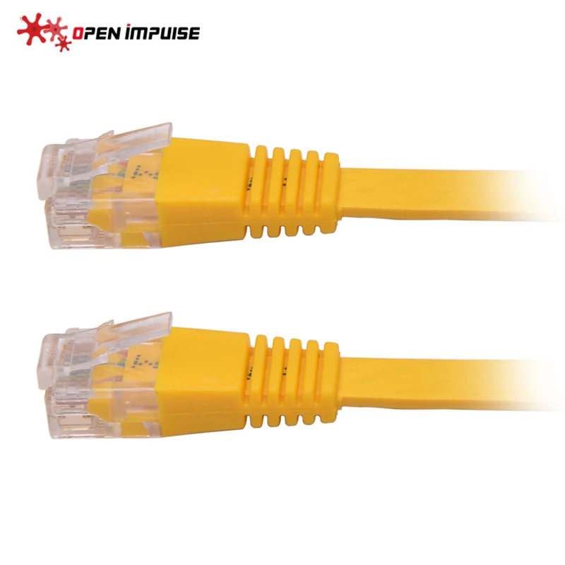Лучшая цена домашний офисный плоский Ethernet кабель CAT 5e RJ45 сетевой Патч корд Lan для