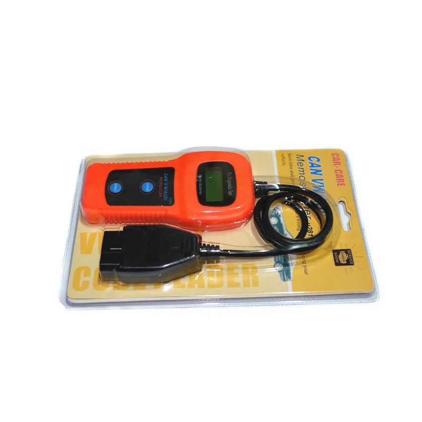 Лучшая цена OBD2 OBDII Memo сканер U281 считыватель кодов считывание и стирание кода неисправности диагностический инструмент