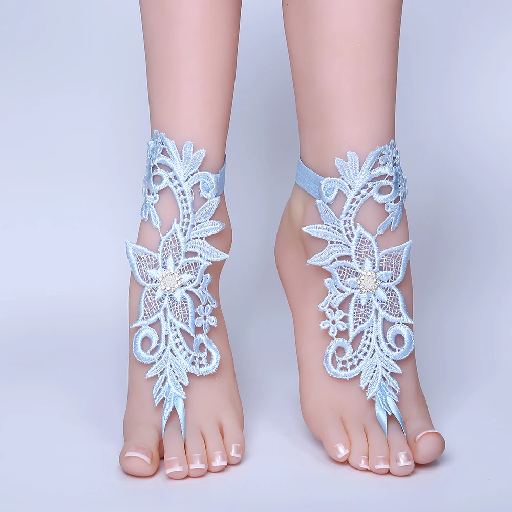 Новинка 2019 кружевной браслет на лодыжке с цепочкой для ног свадебные пляжные