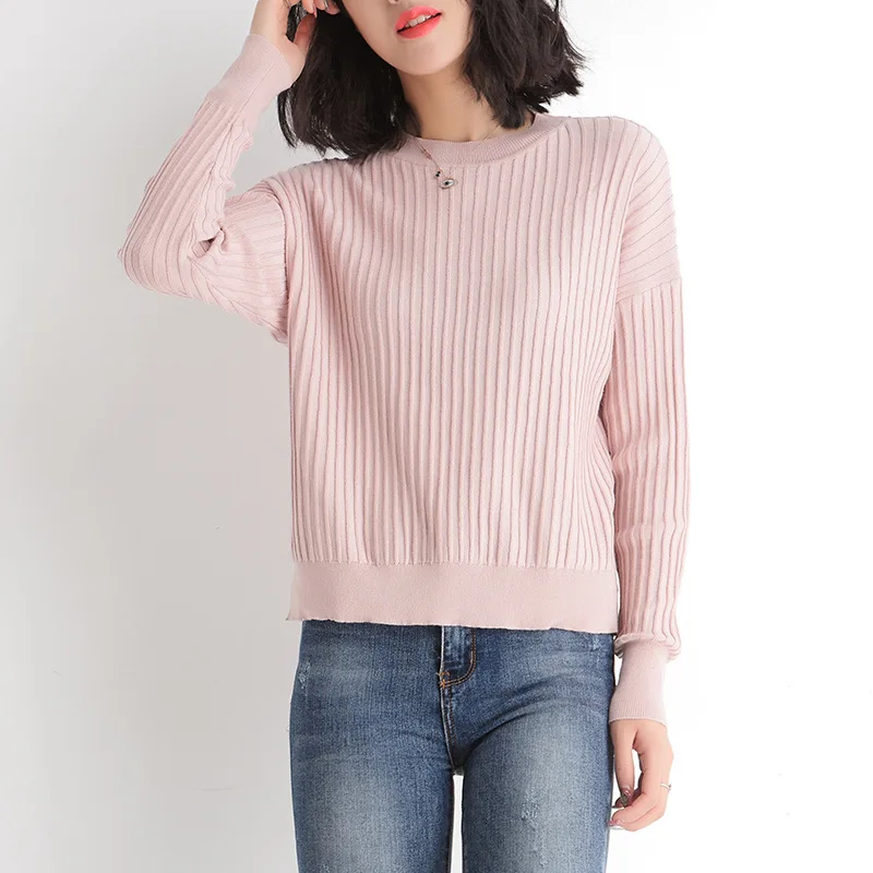 Autumn winter women sweaters and pullovers korean style long sleeve casual crop sweater slim solid knitted jumpers sweter mujer | Женская