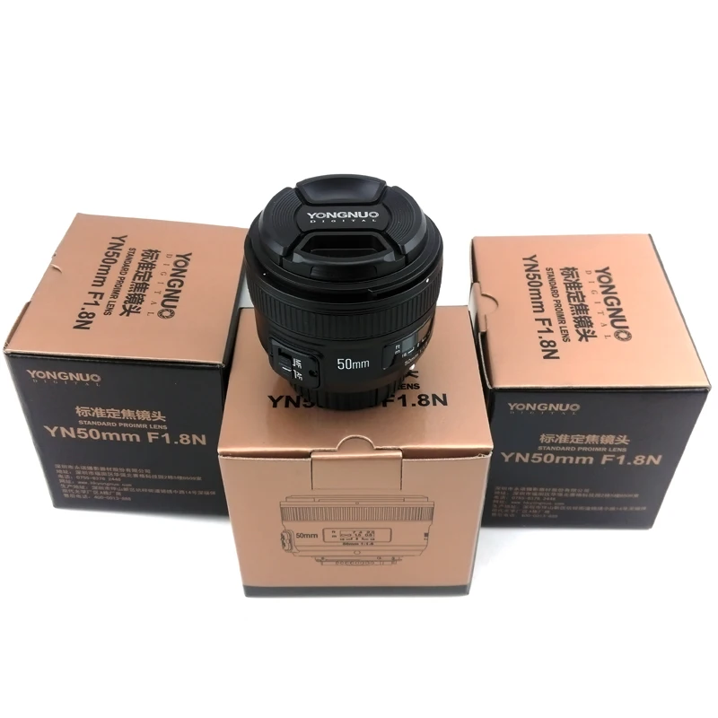Объектив YONGNUO YN 50 мм F1.8 AF MF с многослойным покрытием объектив F1.8N для камеры Nikon DSLR