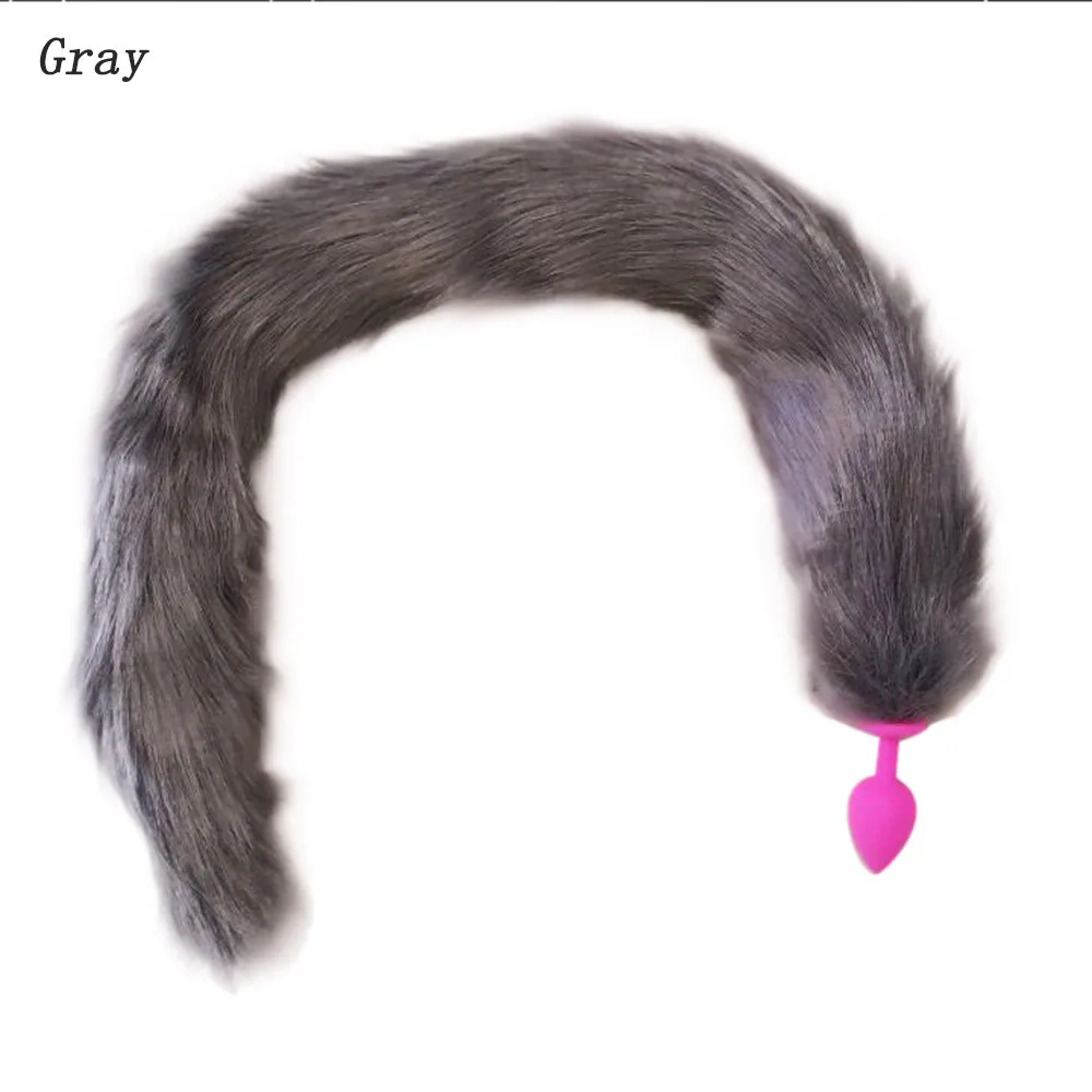 Силиконовая Анальная пробка лисий хвост для взрослых большой продукт точечный