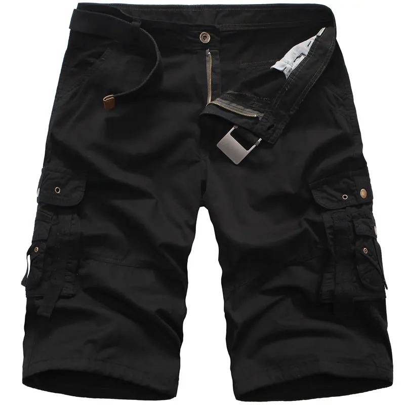 

Men Camouflage Cargo Fashion Short Pant Multi Pockets Loose Fit Summer Pants Casual Men Outwear Short Trousers Size 28-28