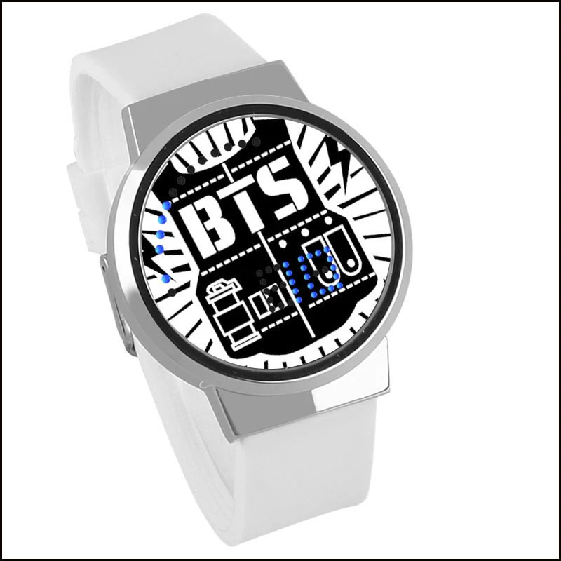 Kpop звезды BTS периферийных светодиодный Часы с Сенсорный экран Ким Дэ Хён Чон Чжон