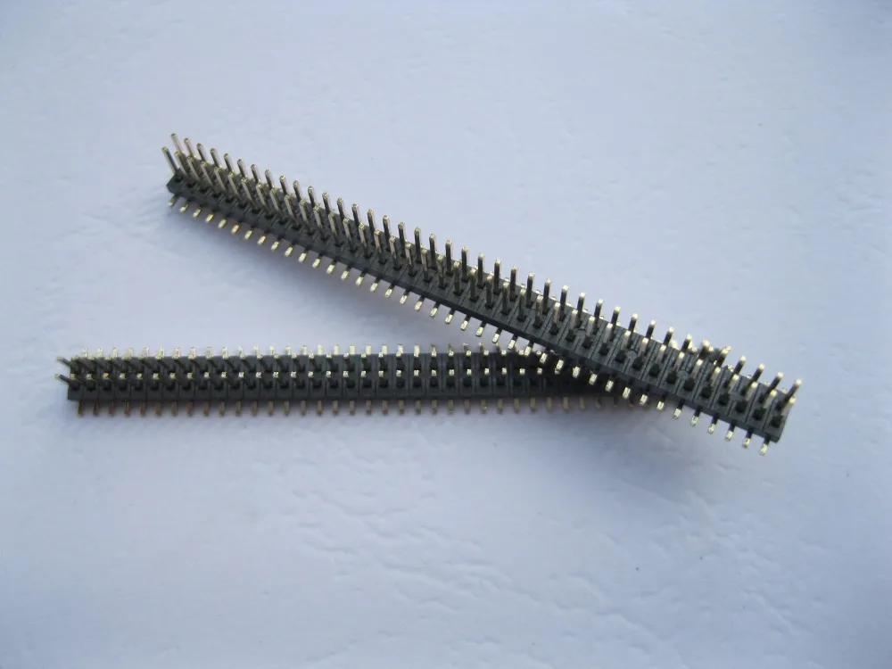 50 шт SMD SMT шаг 1 27 мм 2x40 80pin поломки штыря двухрядные полосы позолоченные|strip|8 pin male |