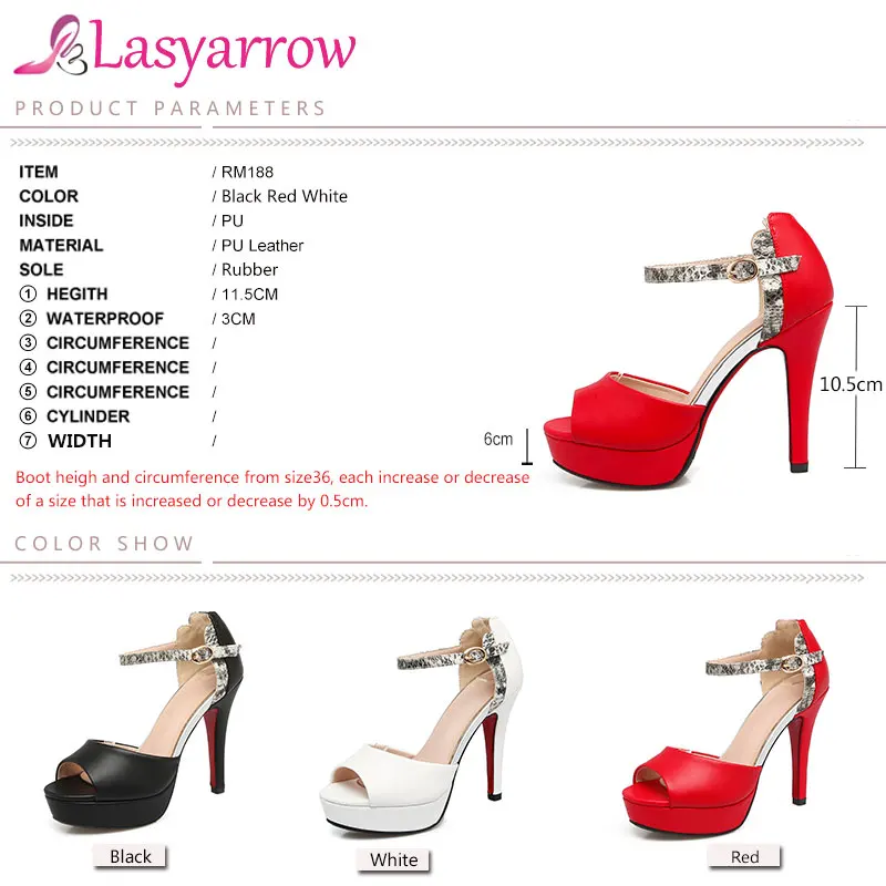 

Lasyarrow Women Summer Shoes Thick Heel Women High Heels Peep Toe Ankle Strap Party Wedding Sandals Gladiator Shoes Woman RM188
