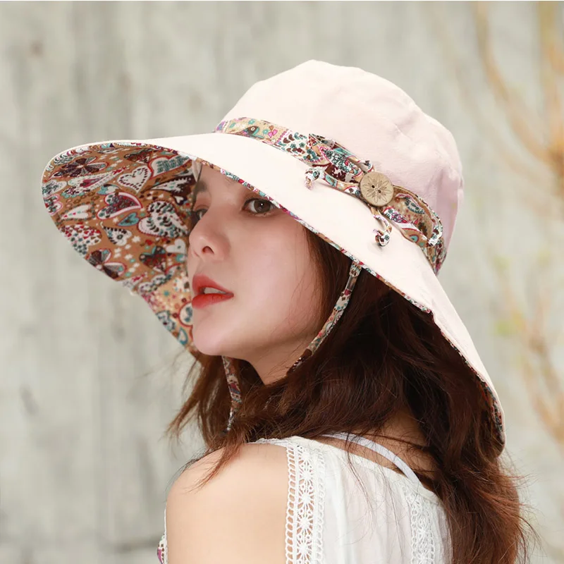 Одна шляпа два способа ношения хлопчатобумажная лента бант женские весенне