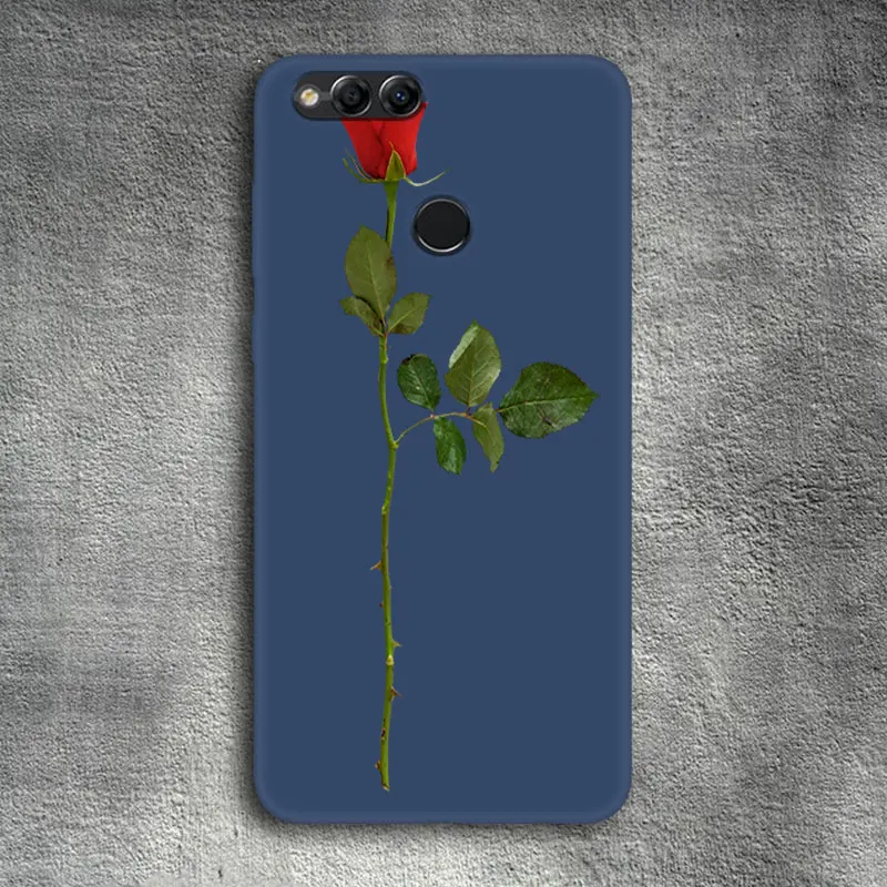 08 Чехол для телефона huawei Honor 6X 7C 7X 8C 8X TPU Fundas Para Coque для Honor 7A Pro 9 Lite черный матовый чехол - Цвет: 08