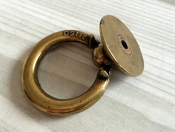 Античная бронза комод тянет выдвижной ящик ручки Коническое Кольцо