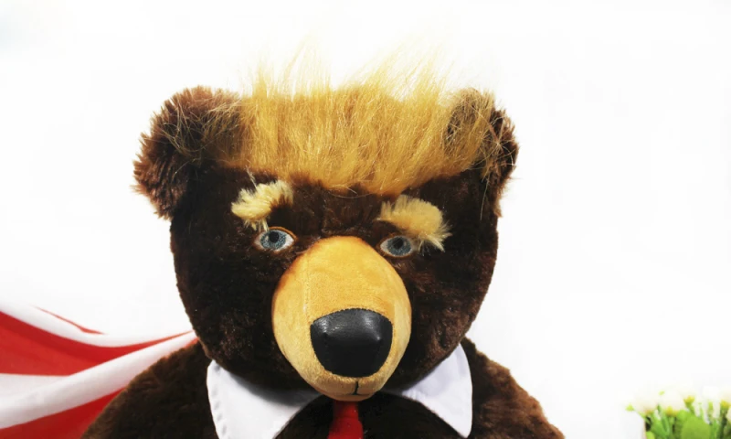 60 см медведь Дональд Трамп, плюшевые игрушки, крутой медведь с флагом, милое животное, медведь, куклы Трамп, плюшевая мягкая игрушка, детские подарки