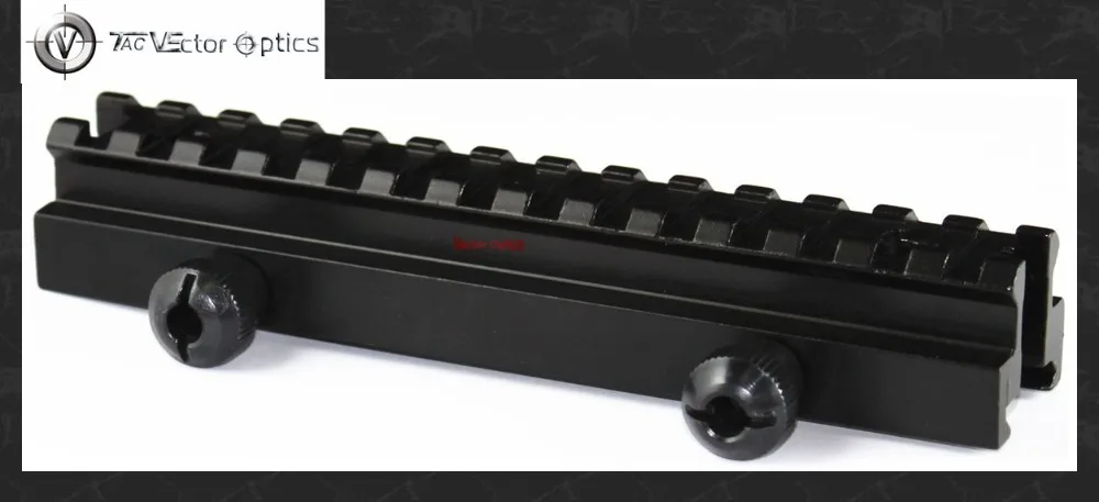 Векторная оптика. 223 Плоская верхняя длинная стойка Вивера Пикатинни прозрачная