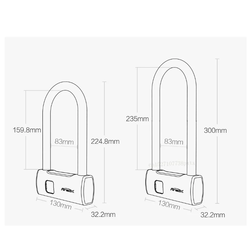 XIAOMI Mijia AreoX Intelligent Fingerprint U Lock U8 locker sliding door Car Motorcycle Bike padlock window Password Waterproof