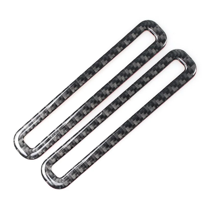 

For Ford Mustang Carbon Fiber Car Door Air AC Outlet Vent Molding Cover Trim Sticker 2015 2016 2017 Car Styling Accessories