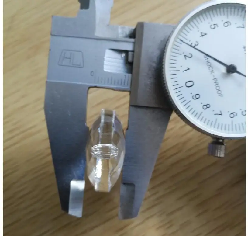 50 шт. прозрачные стеклянные бусины призмы 38 мм| |