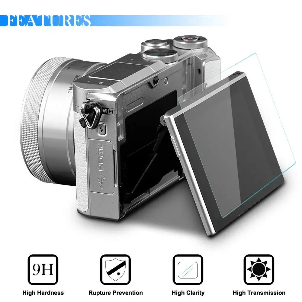 Экран протектор для Nikon 1 J5/1 J4/1 V3 AFUNTA 2 упак. Камера Царапаться закаленное Стекло DSLR